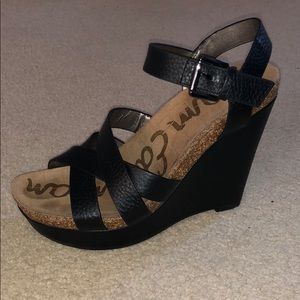 Sam Edelman black wedge size 7.5
